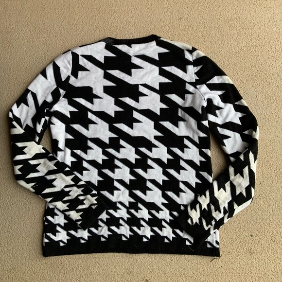 ESCADA Houndstooth Knit Pullover Women’s Sweater Size Medium - Picture 11 of 16